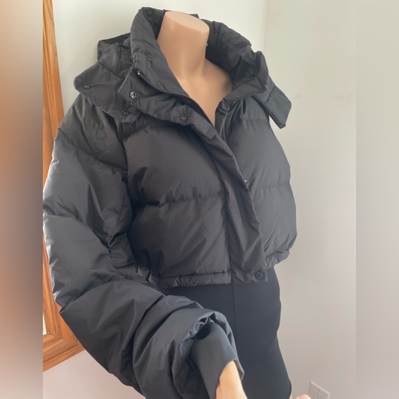 lululemon athletica Jackets & Blazers - 22”PTP 🎁 Sz 12 NWT Wunder Puff coat removable hood down crop super crop